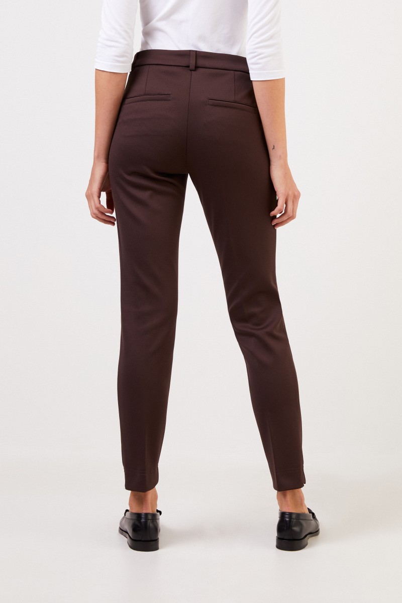 Cambio Klassische Hose 'Rike' Dunkelbraun