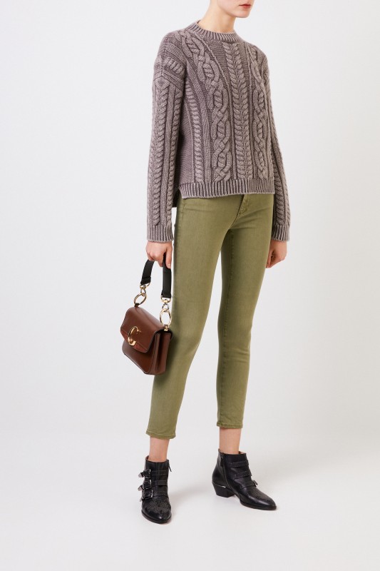 AG Jeans Skinny Jeans 'The Prima' Oliv