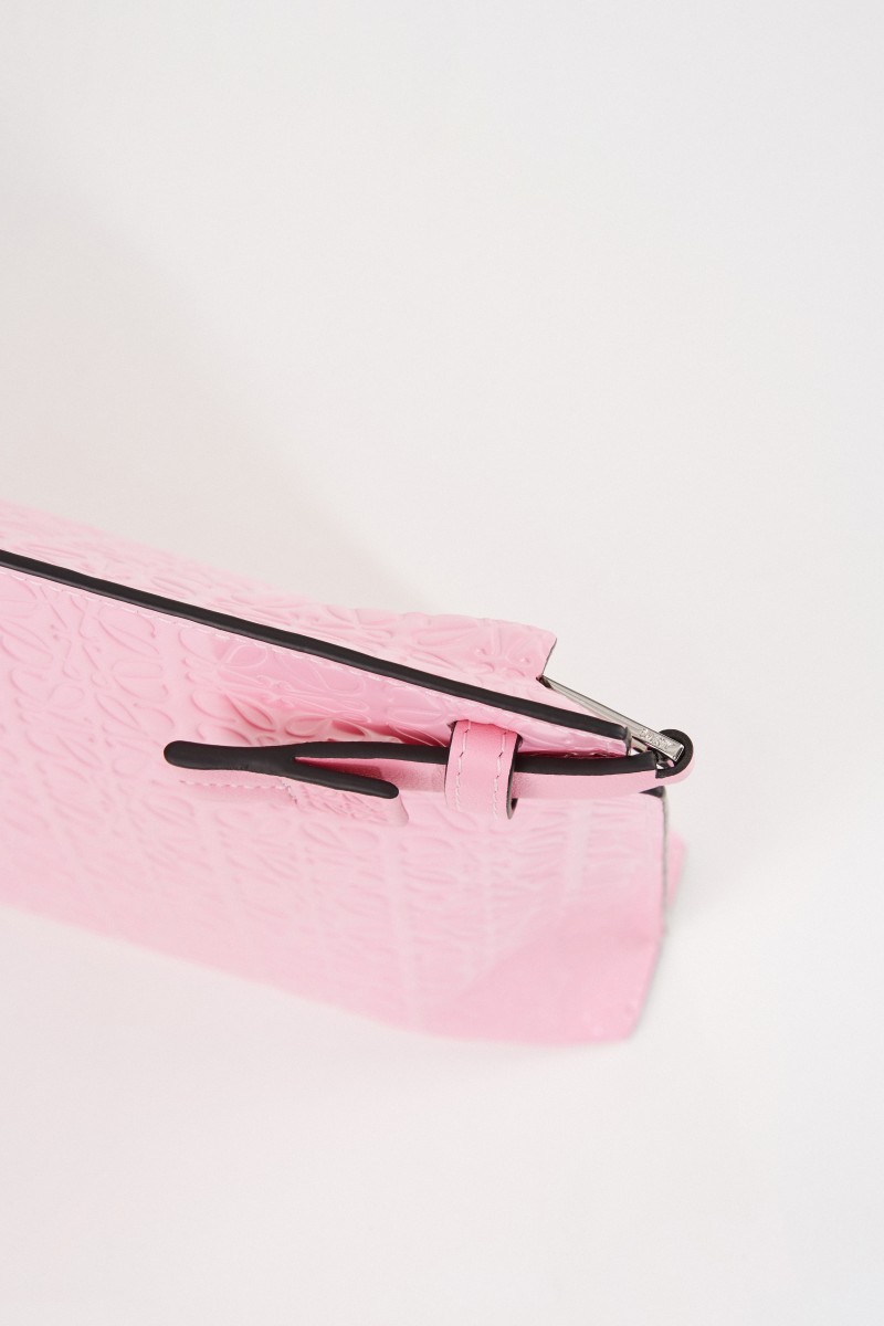 Loewe Clutch 'Pouch Repeat'' mit Logo Pink