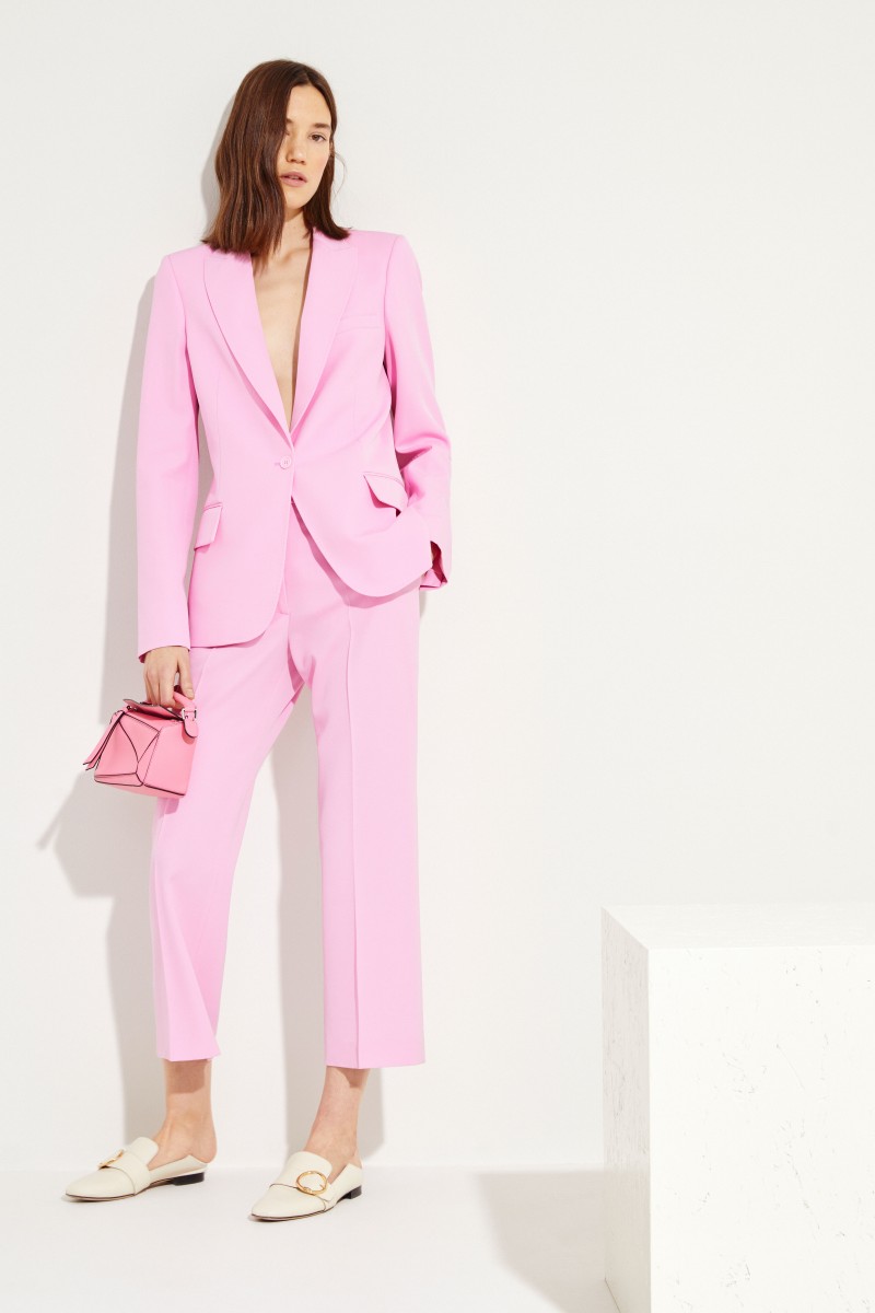 Klassischer Wollblazer Pink