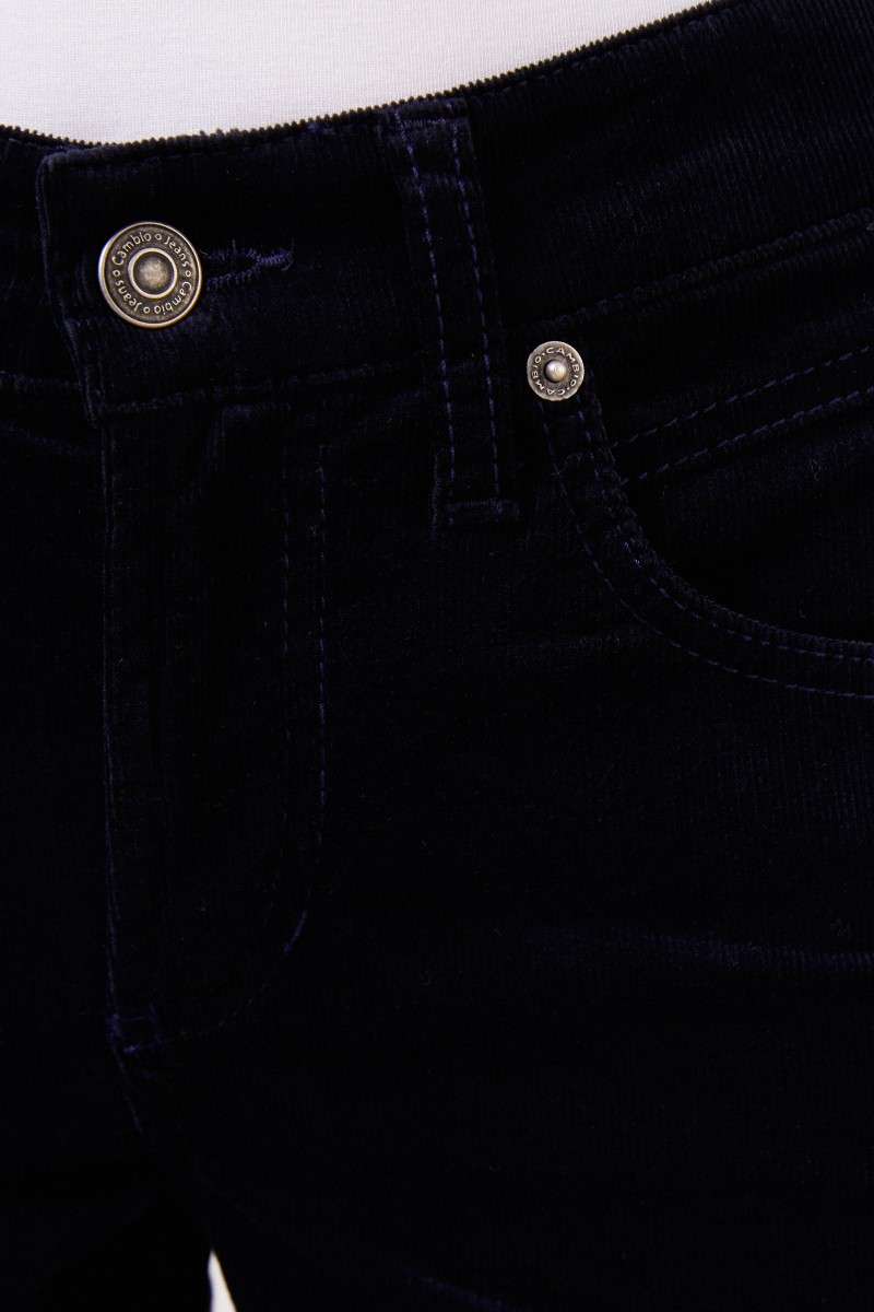 Cambio Feincord-Hose 'Pina' Marineblau