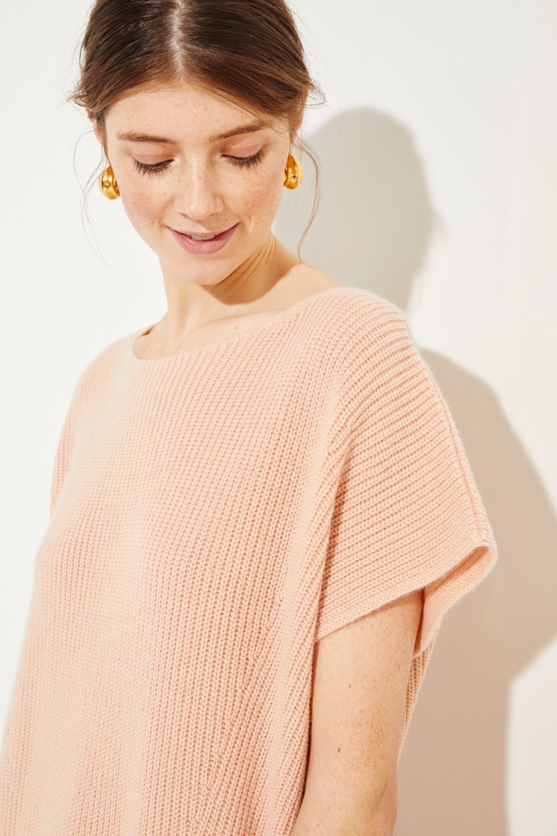 Cashmere-Kleid 'Montevideo' Rosé