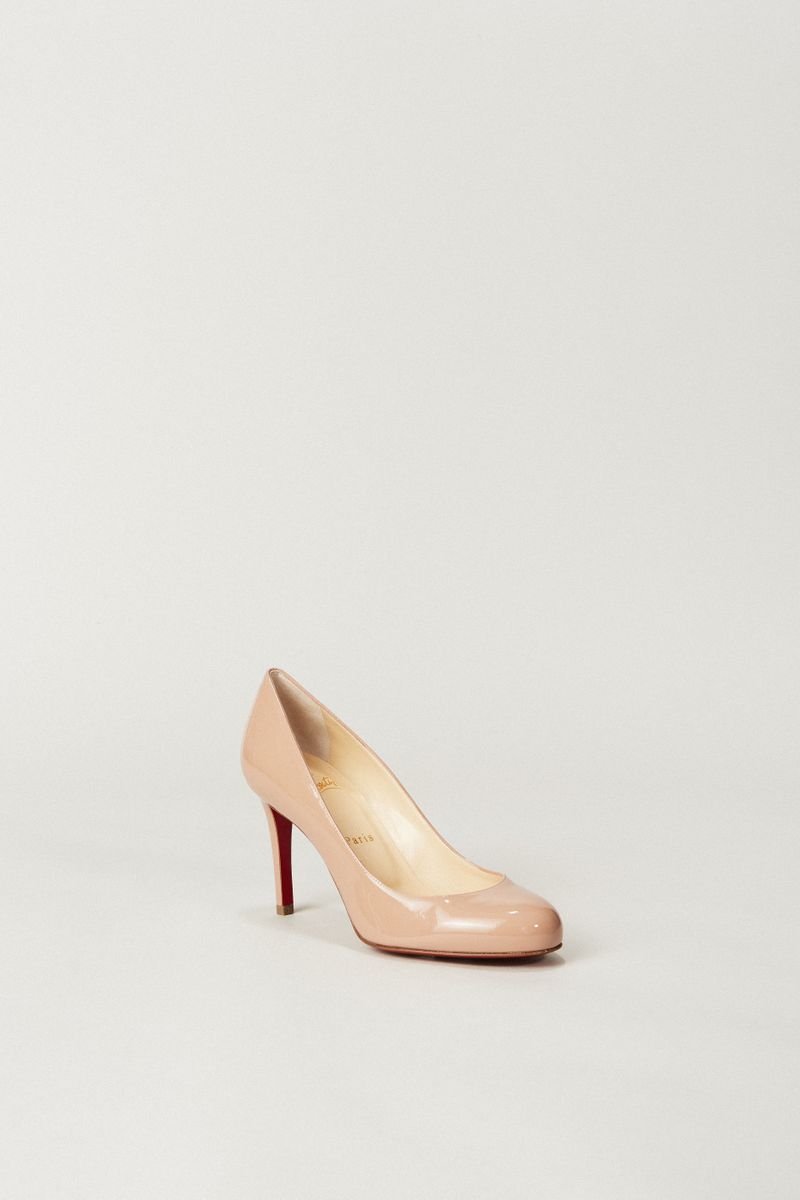 Lackleder-Pump 'Fifille 85' Nude