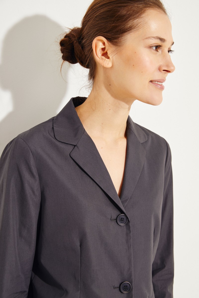 Baumwoll-Blazer Grau