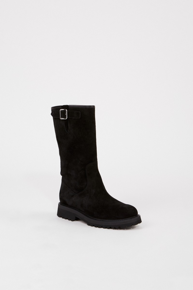 Unützer Halbhoher Stiefel Schwarz