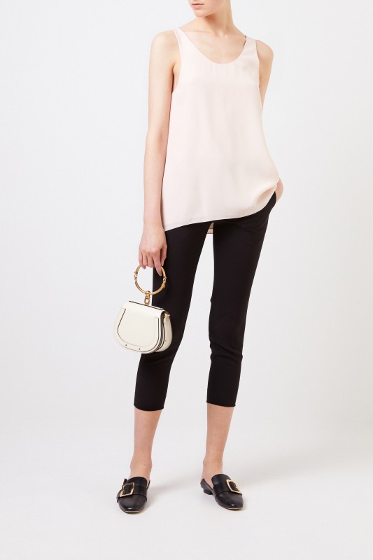 Chloé Klassische Bügelfaltenhose Schwarz