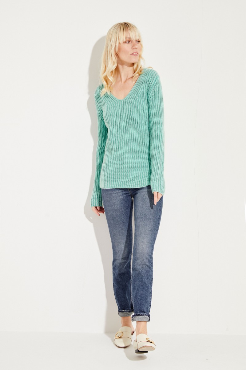 Cashmere-Pullover 'Madita' Grün