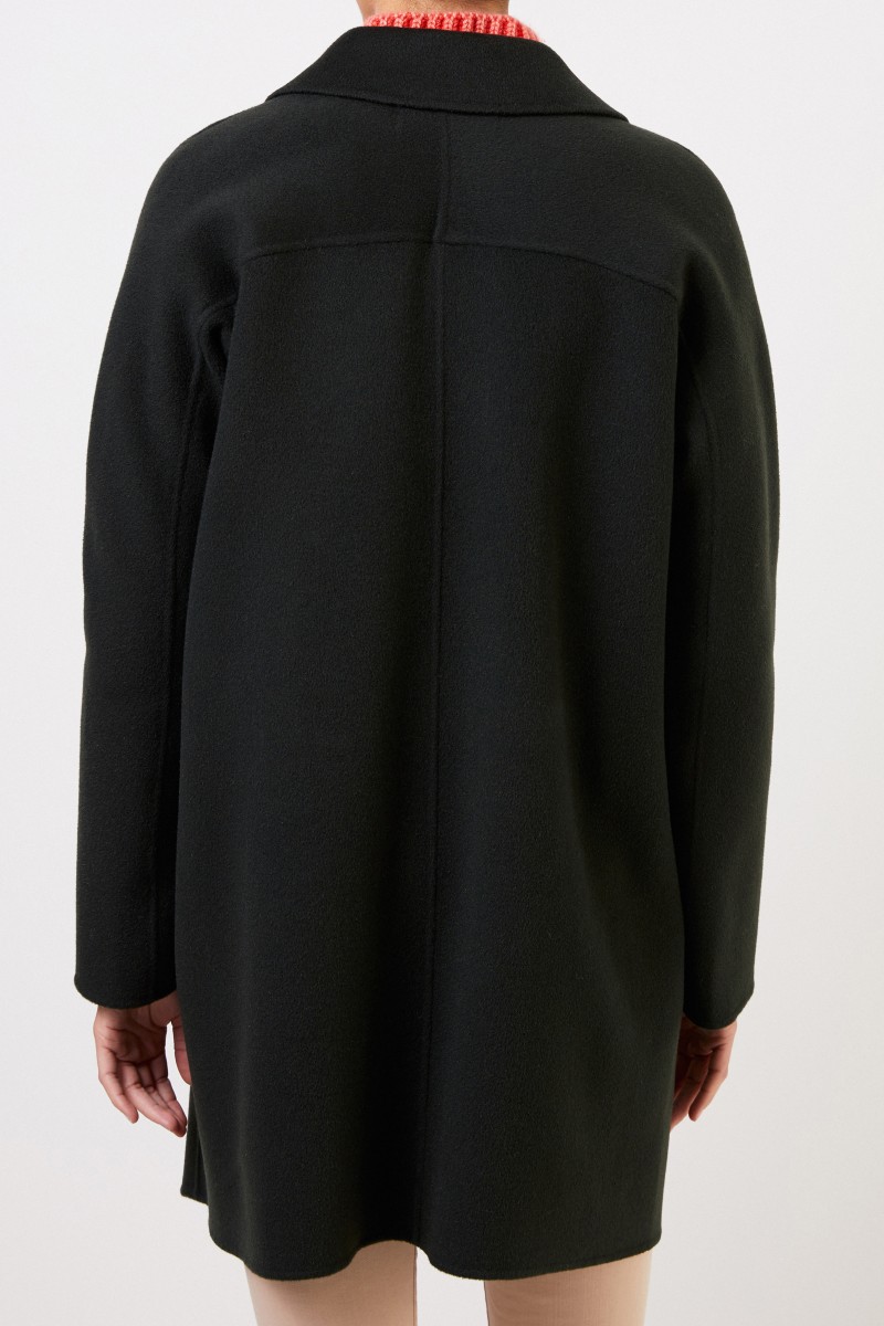 Cashmere-Mantel 'Bruna' mit Gürtel Khaki