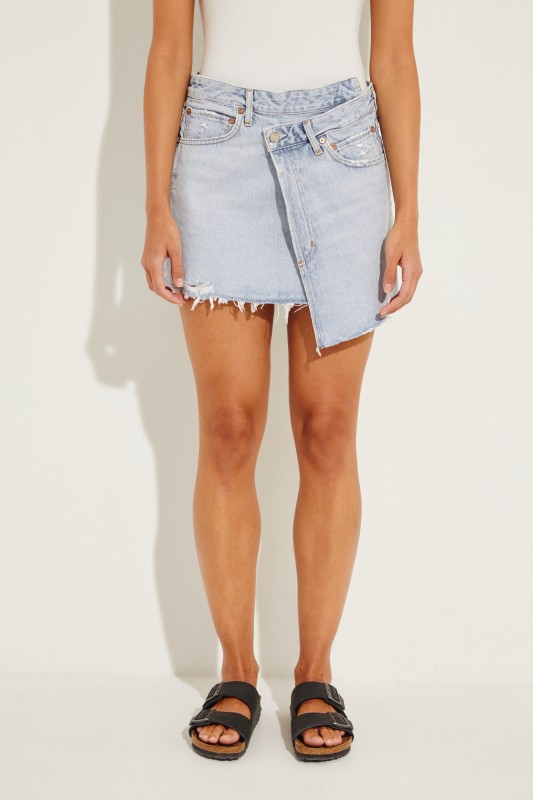 Usedlook Jeans-Rock 'Criss Cross' Blau