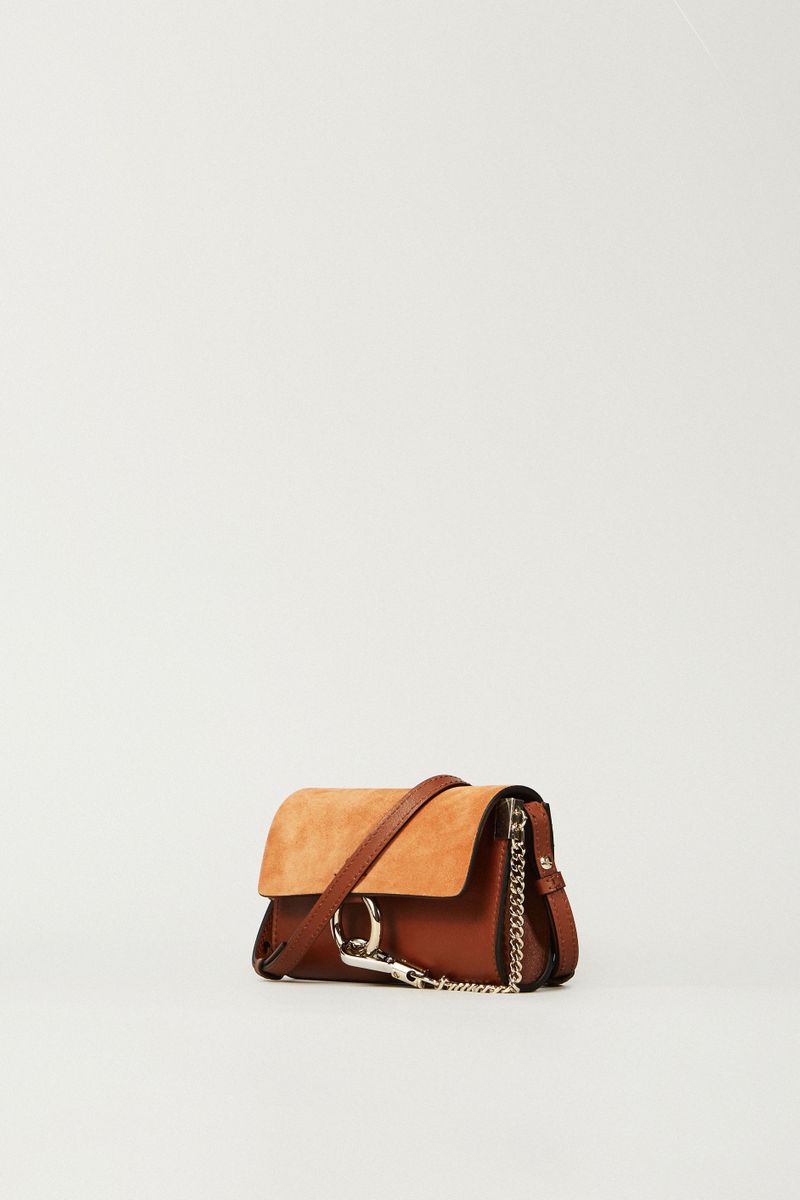 Schultertasche 'Mini Faye on Strap' Tabacco