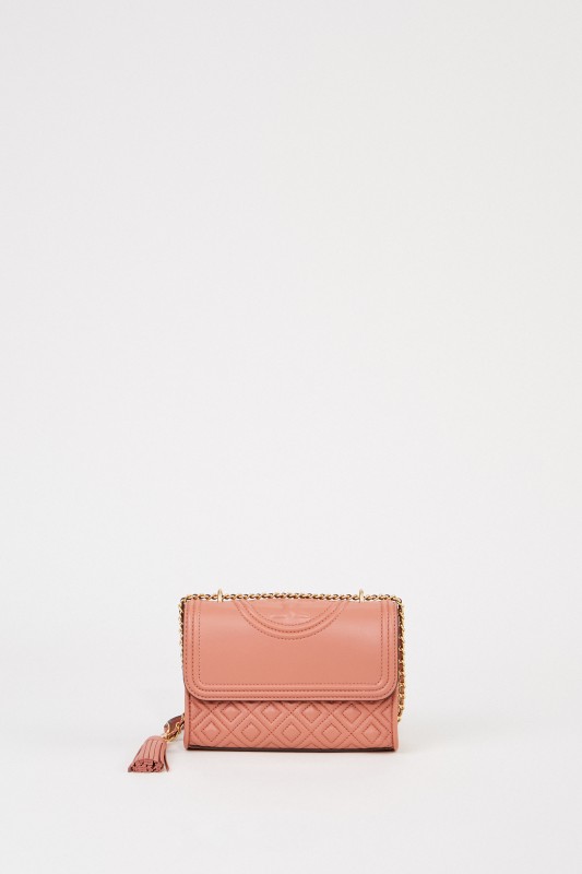Tory Burch Umhängetasche 'Fleming Small' Rosenholz