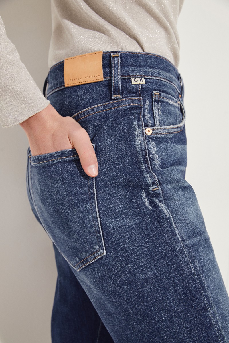 Boyfriend-Jeans 'Corey' Blau