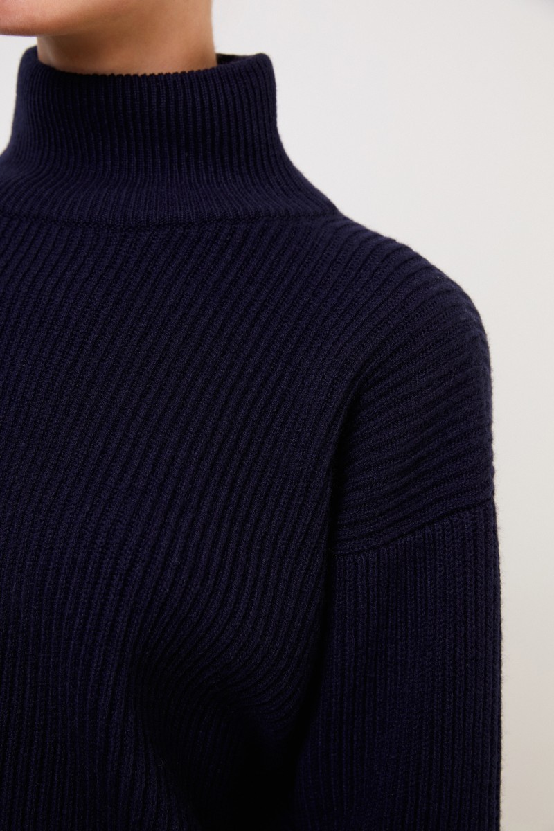 Agnona Cashmere-Pullover Marineblau