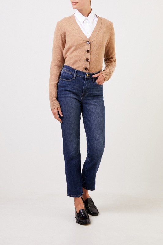 Frame Jeans 'Ali High Straight' Dunkelblau