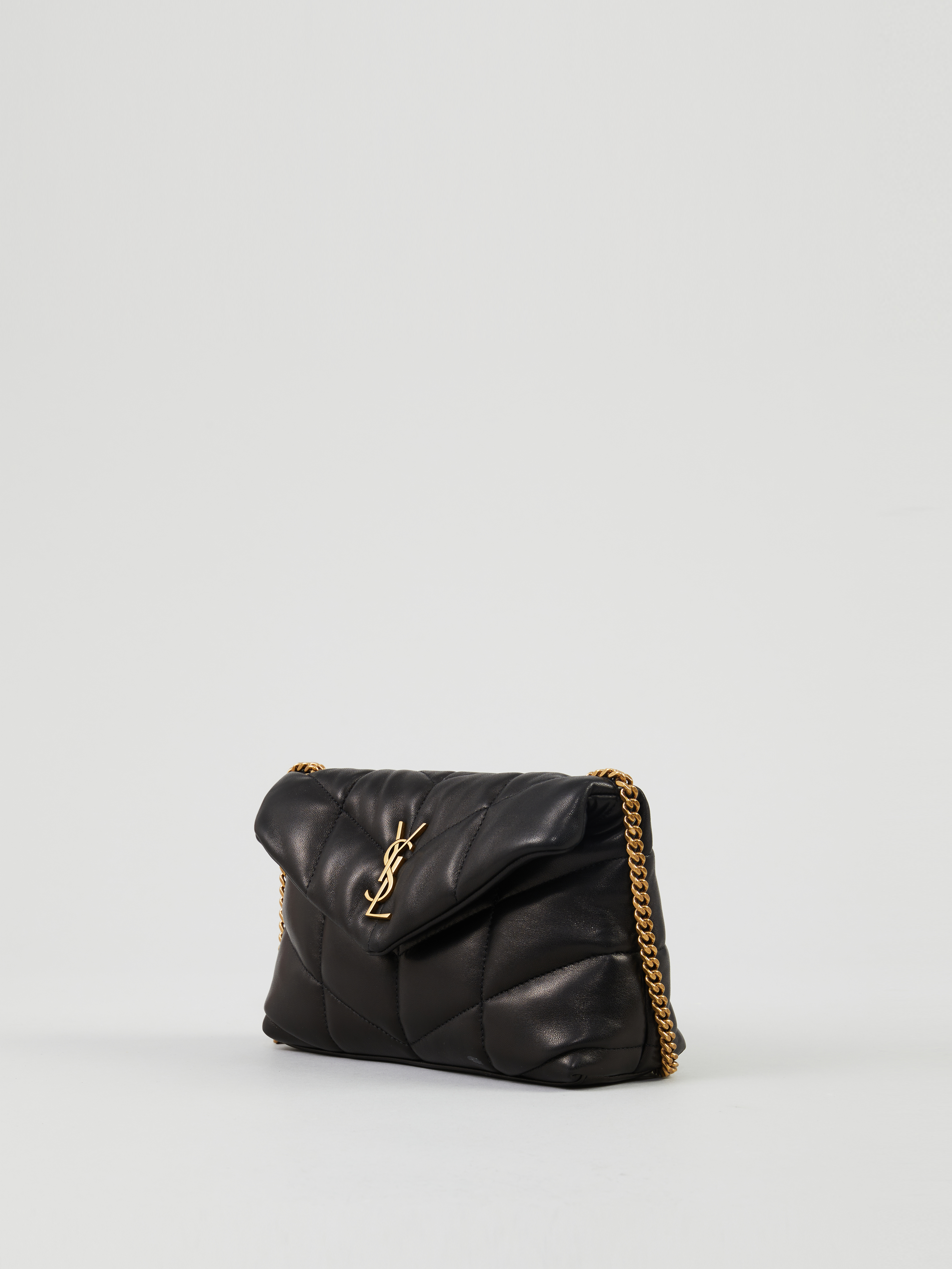 Damen Taschen Umhängetaschen und Geldbörsen Saint Laurent Umhängetasche Mini Puffy Toy Schwarz in Schwarz 