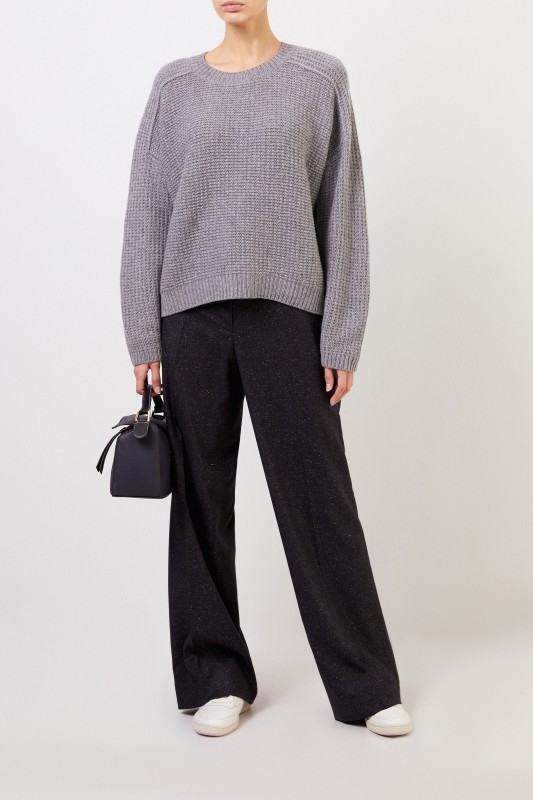 Iris von Arnim Cashmere-Pullover 'Saliano' Grau