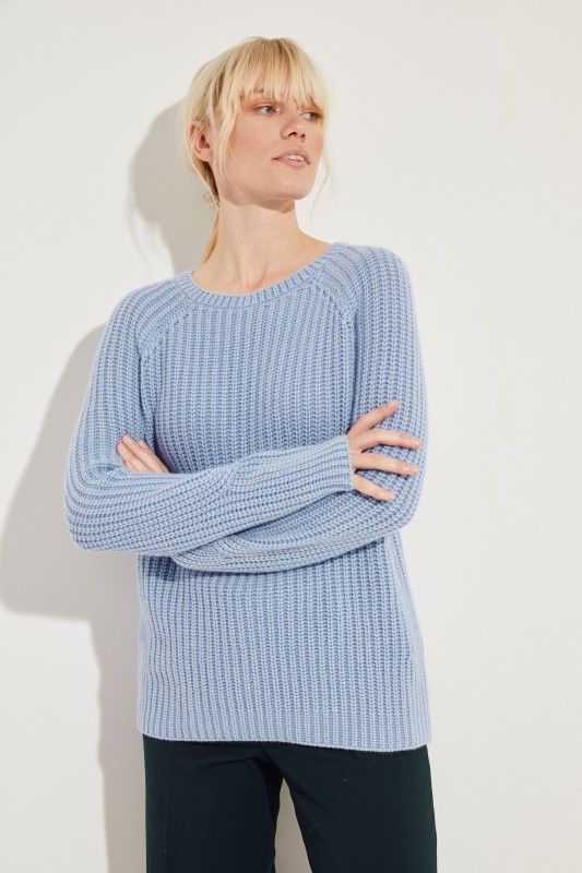 Cashmere-Pullover 'Magdalena' Blau