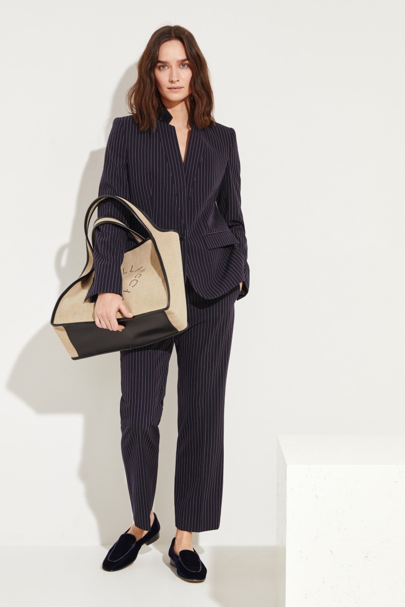 Shopper 'Tote' mit Logo Beige/Schwarz
