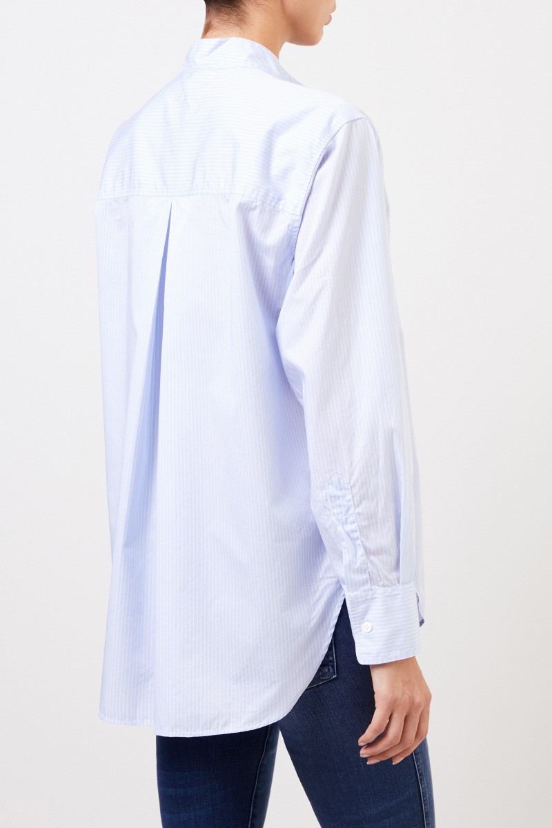 Robert Friedman Gestreifte Baumwoll-Bluse