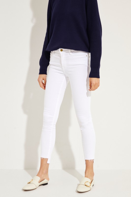 Mid-Rise Skinny Jeans 'Jeanne' Weiß