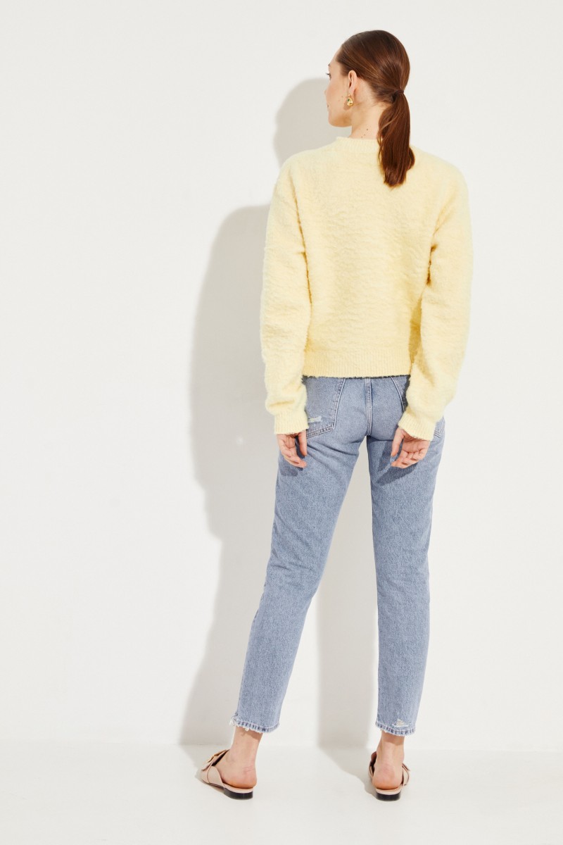 Baumwoll-Pullover 'Kathy' Gelb