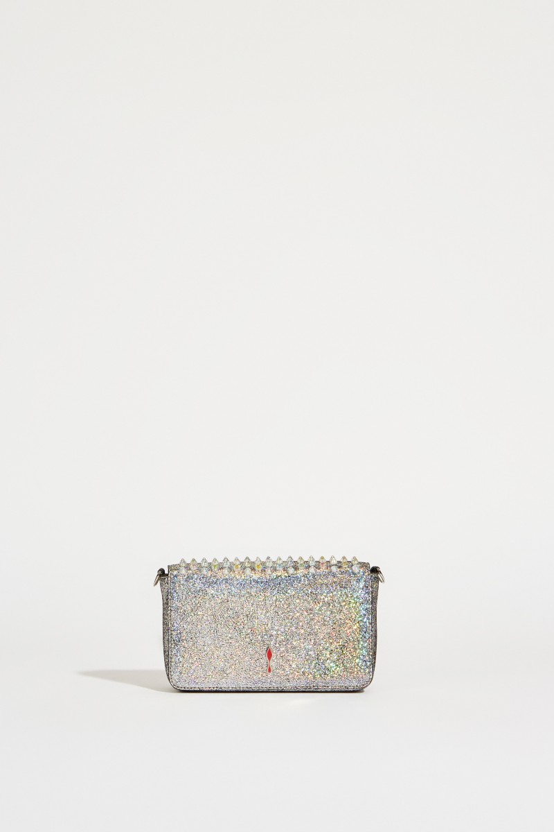 Mini-Umhängetasche 'Zoompouch' mit Nieten Silber