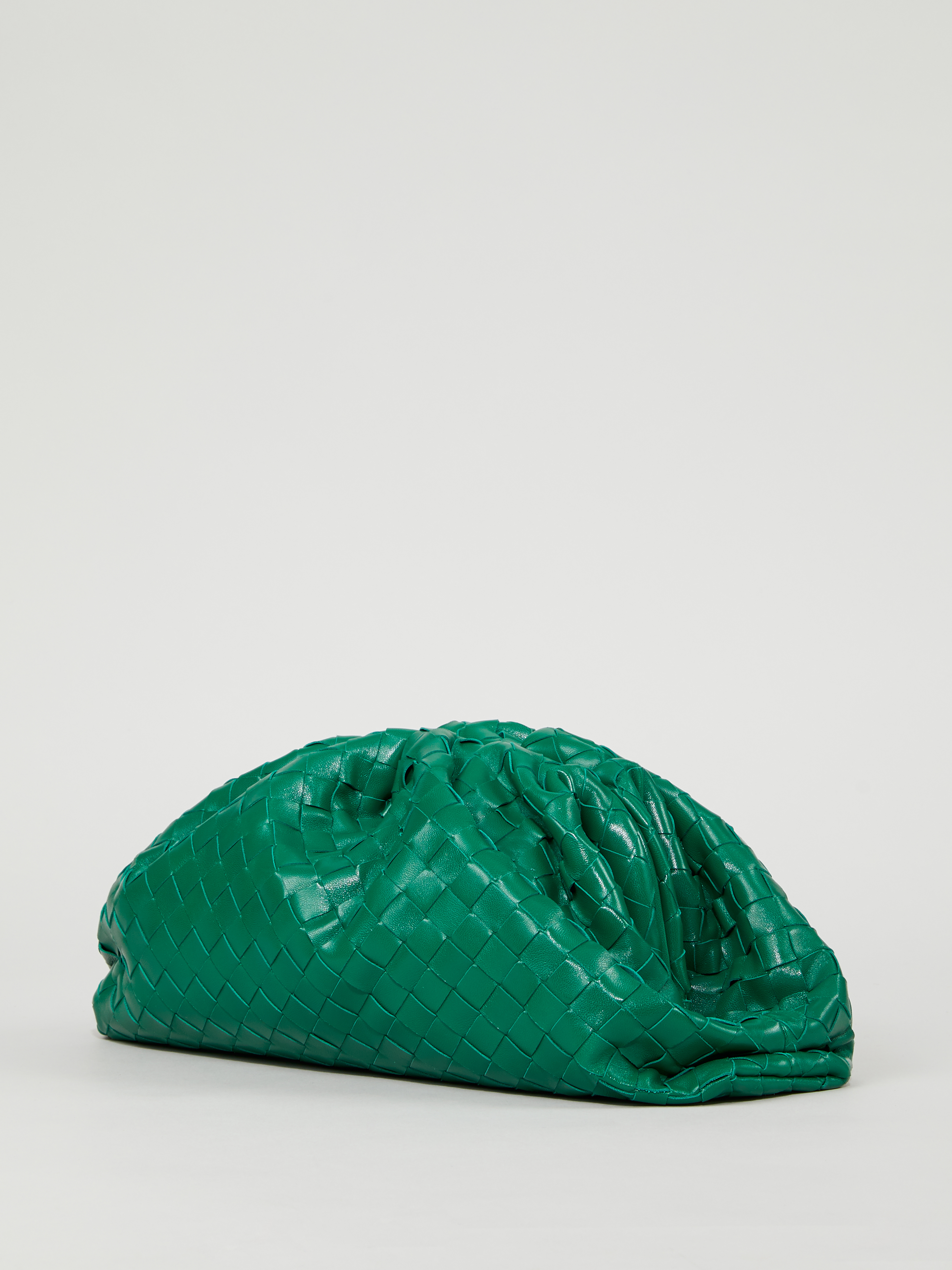 bottega veneta green clutch