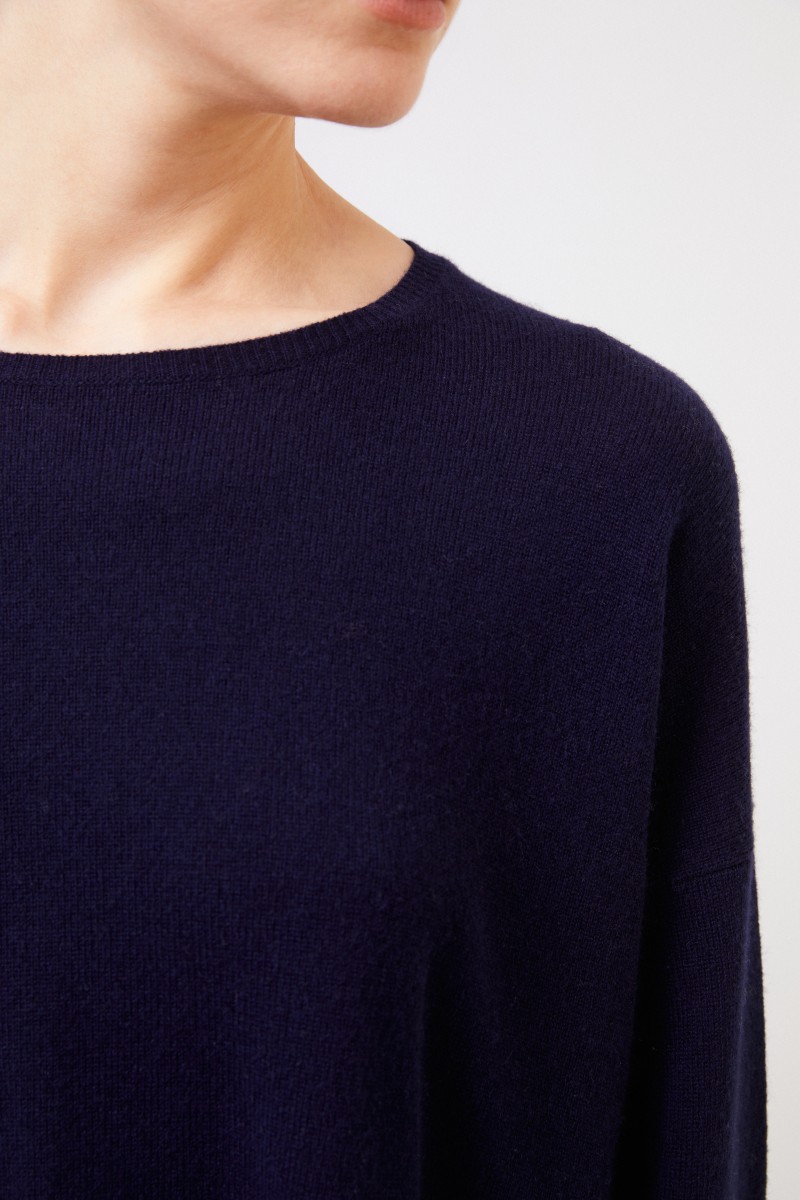 Iris von Arnim Oversize Cashmere-Pullover 'Callisto' Marineblau