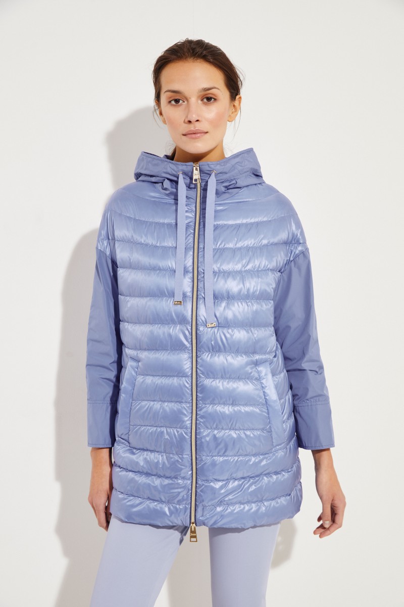 Leichter Daunenmantel Blau