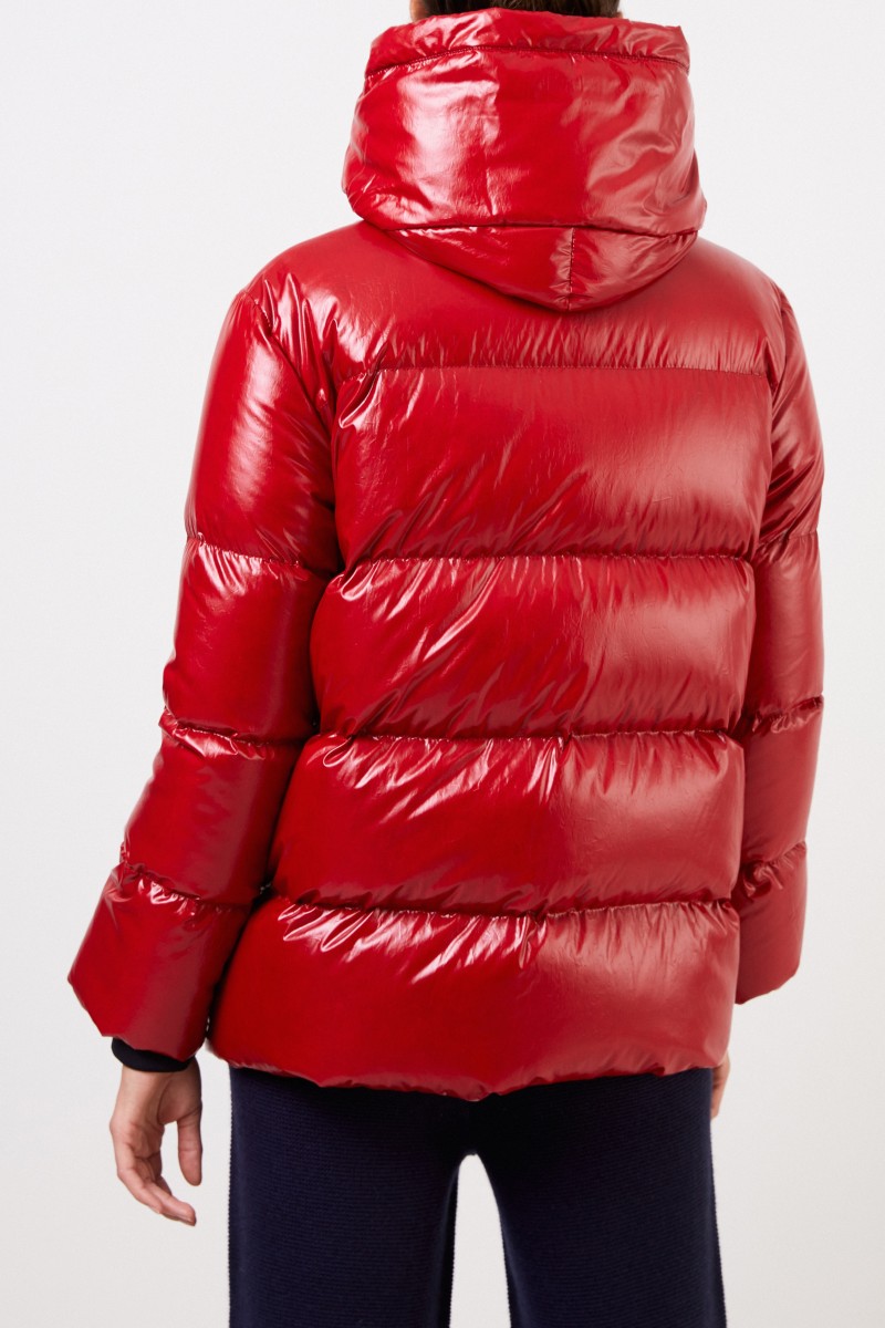 Fay Daunenjacke mit Kapuze Rot