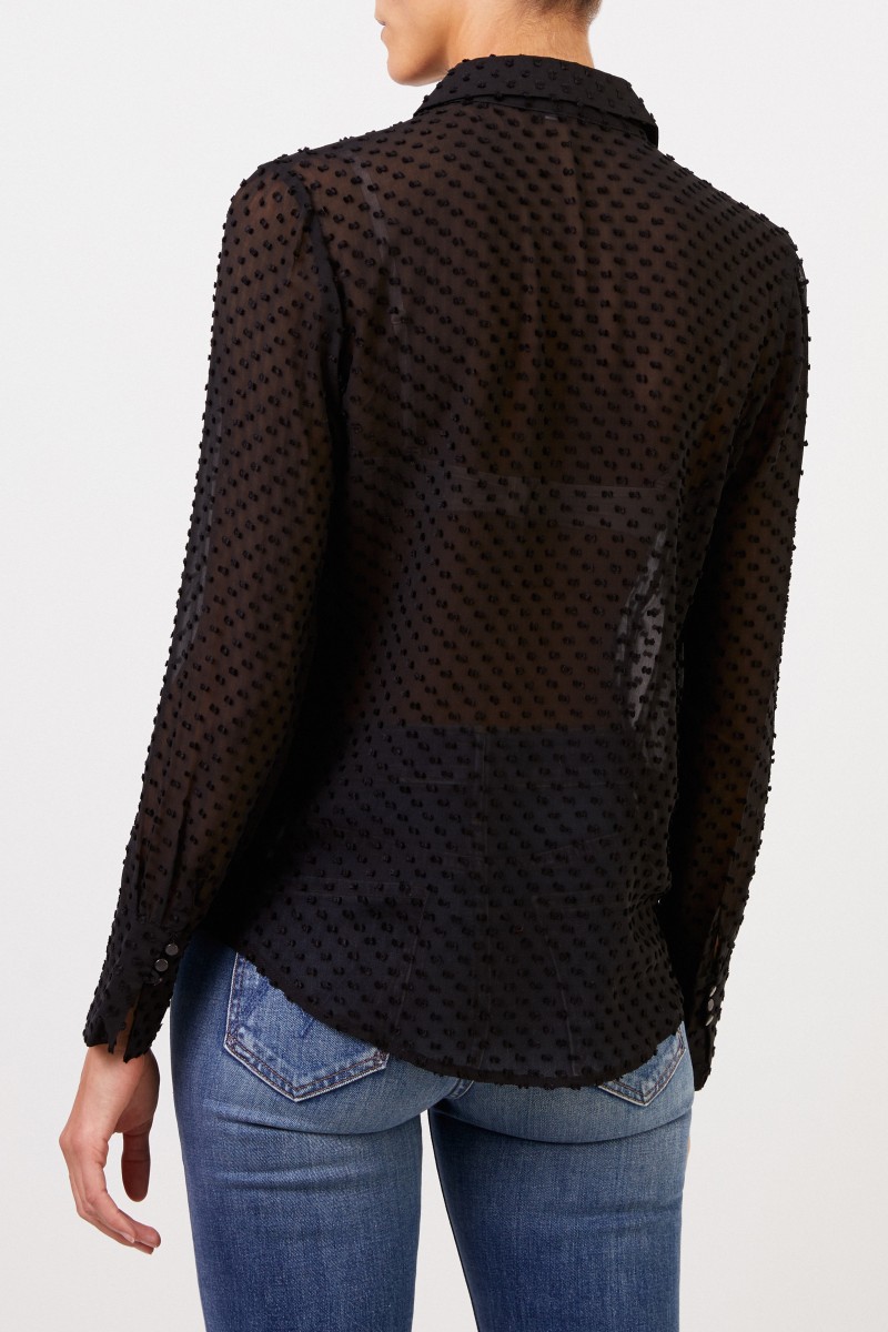 Equipment Seidenbluse 'Sedienne' Schwarz