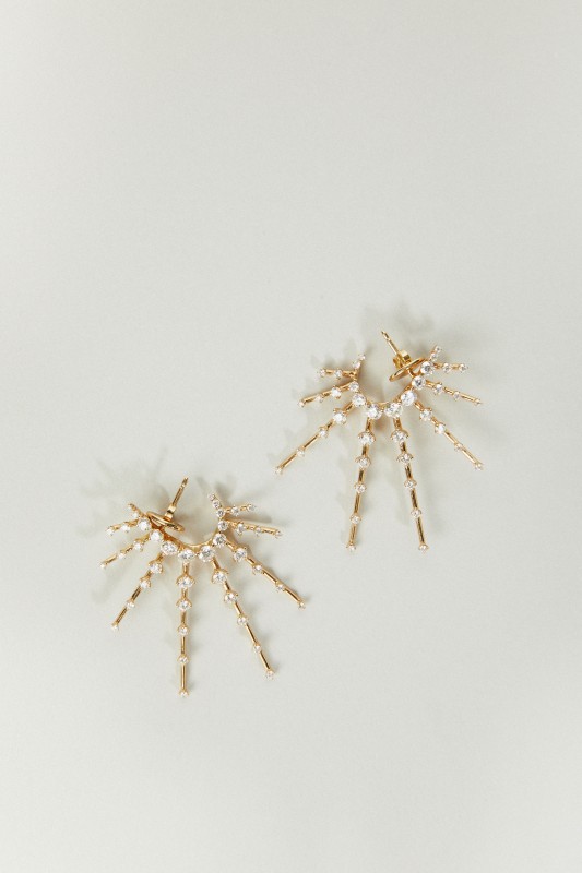 Ohrstecker 'Radiant Earrings' mit Diamanten Gelbgold