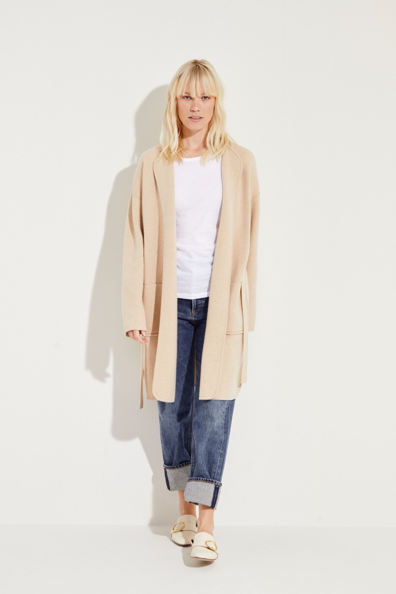 Cashmere Cardigan 'Yeliz' Beige