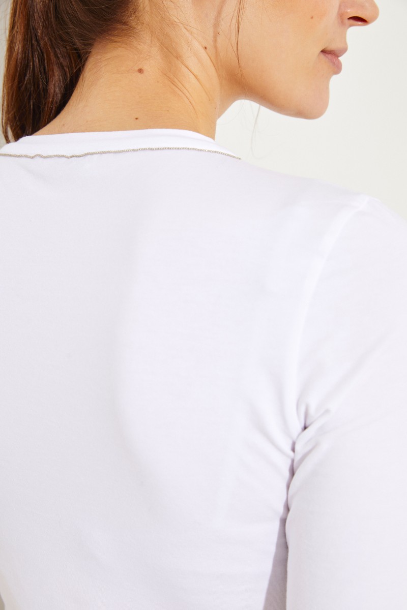 Baumwoll-Shirt Weiß