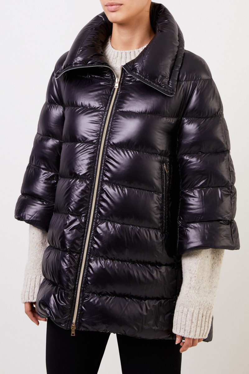 Herno Daunenjacke mit verkürzten Ärmel Marinenblau
