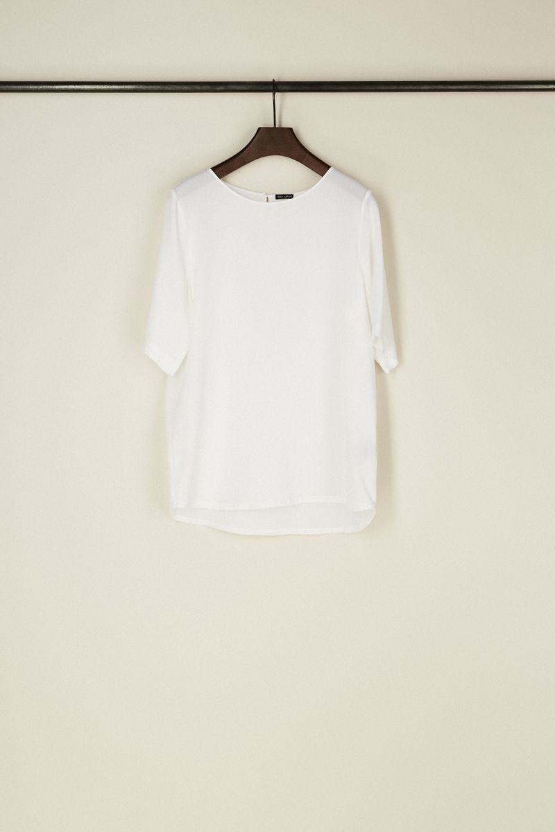 Seidenshirt 'Maui' Weiß