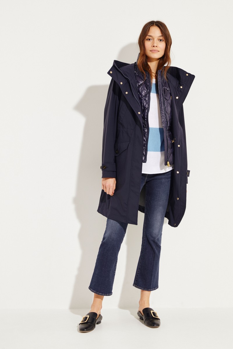 Woolrich Daunenparka 'Galena' mit herausnehmbarer Weste Maineblau