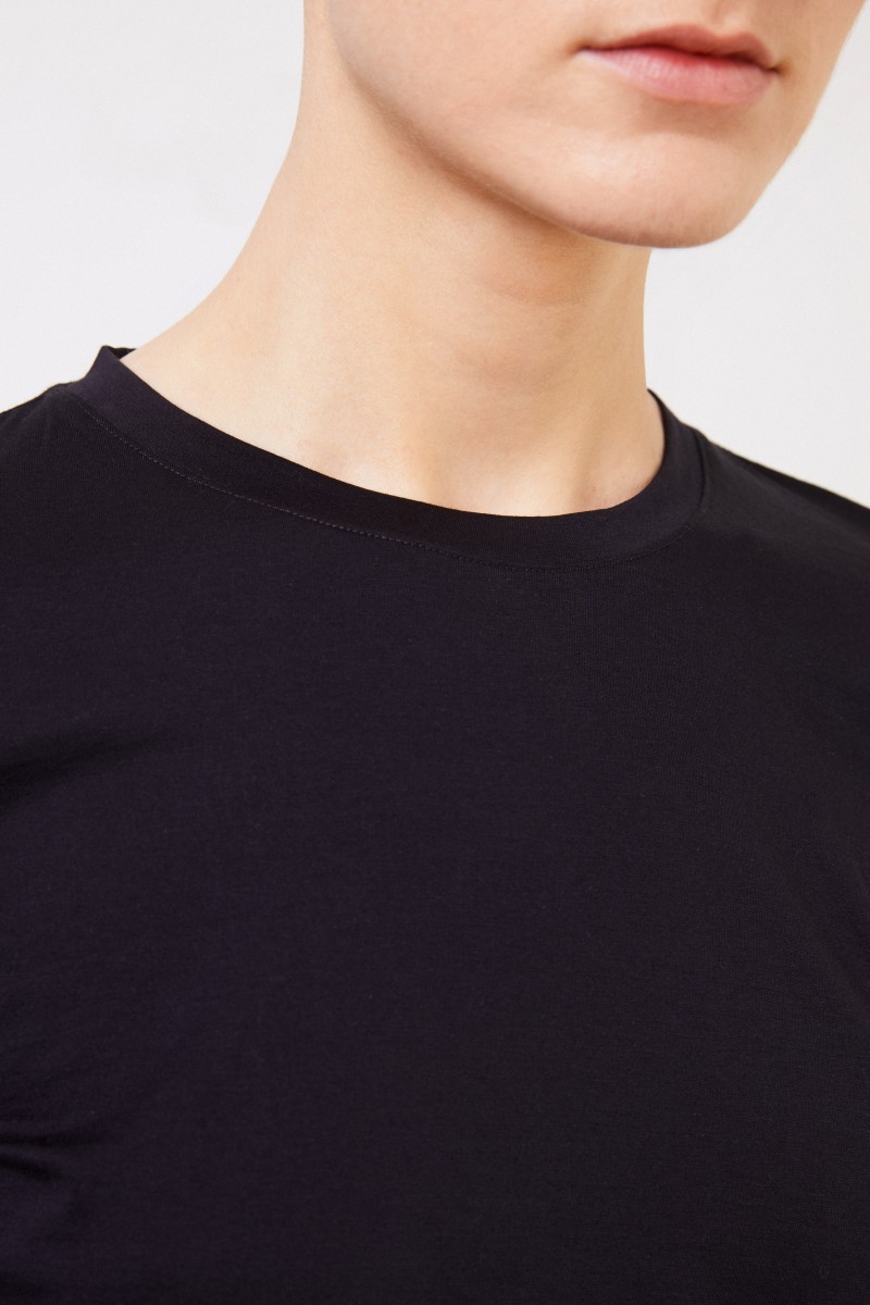 Vince Klassisches T-Shirt Schwarz