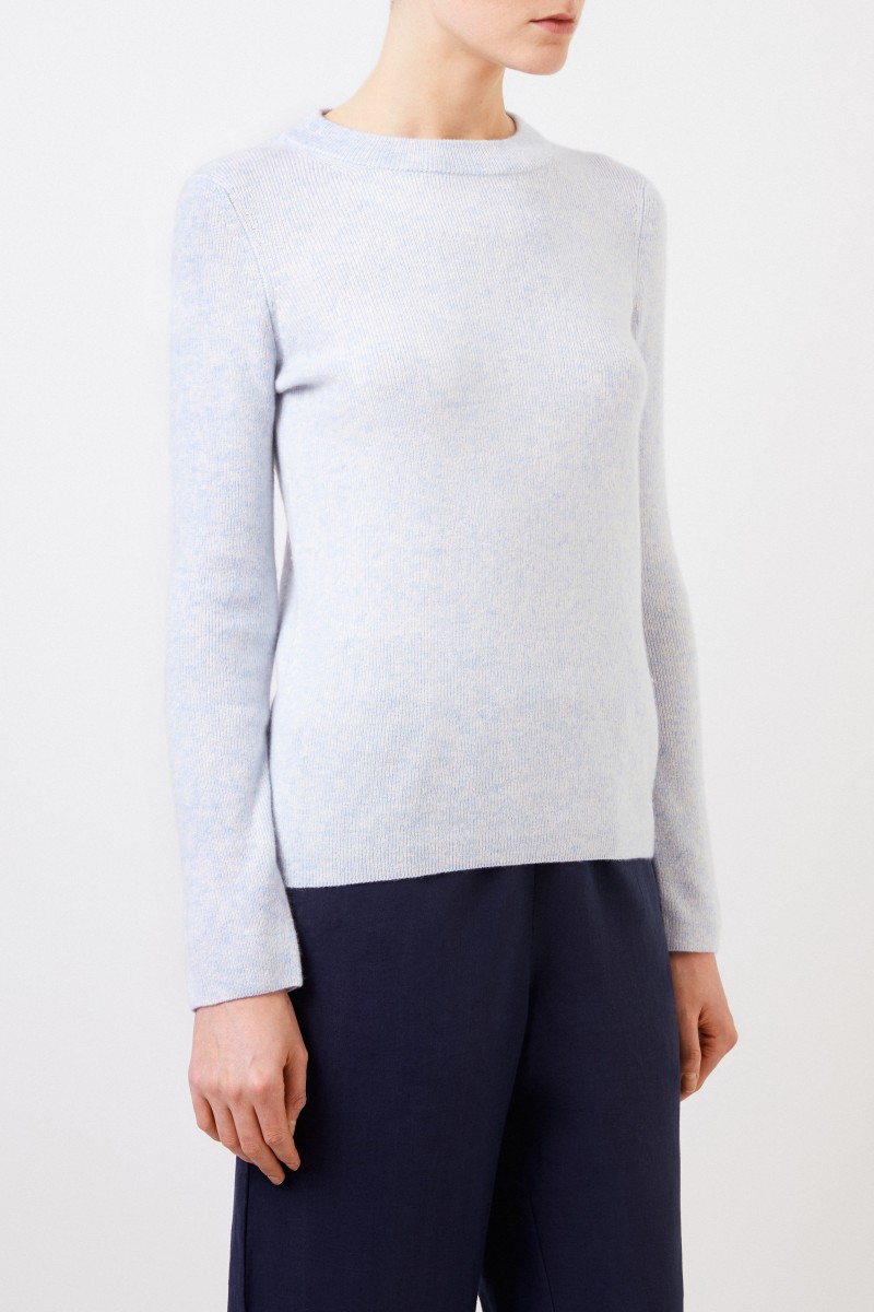 Iris von Arnim Cashmere-Seiden Pullover 'Talitha' Hellblau