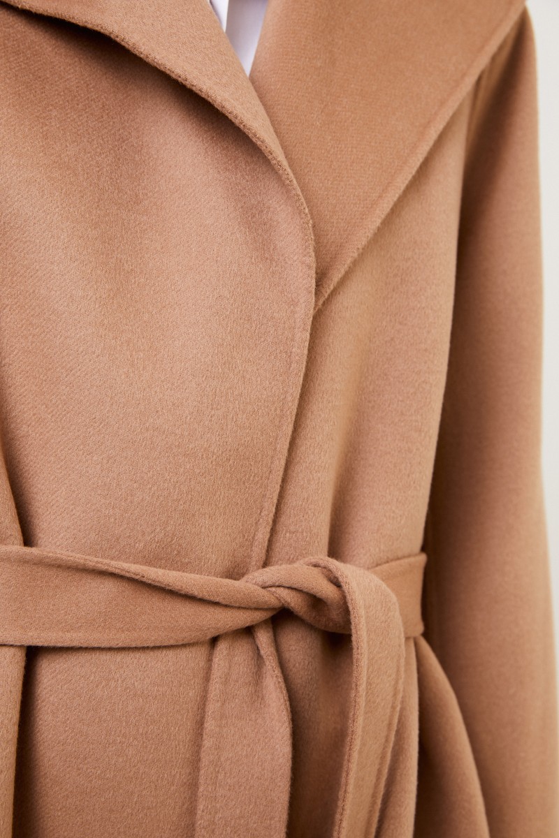 Woll-Cashmere-Mantel Camel