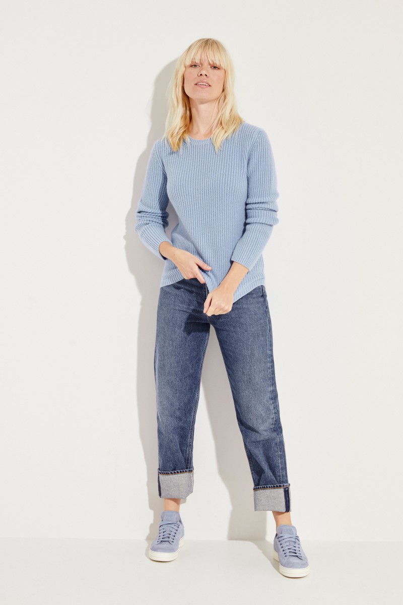 Cashmere-Pullover 'Margaux' Blau