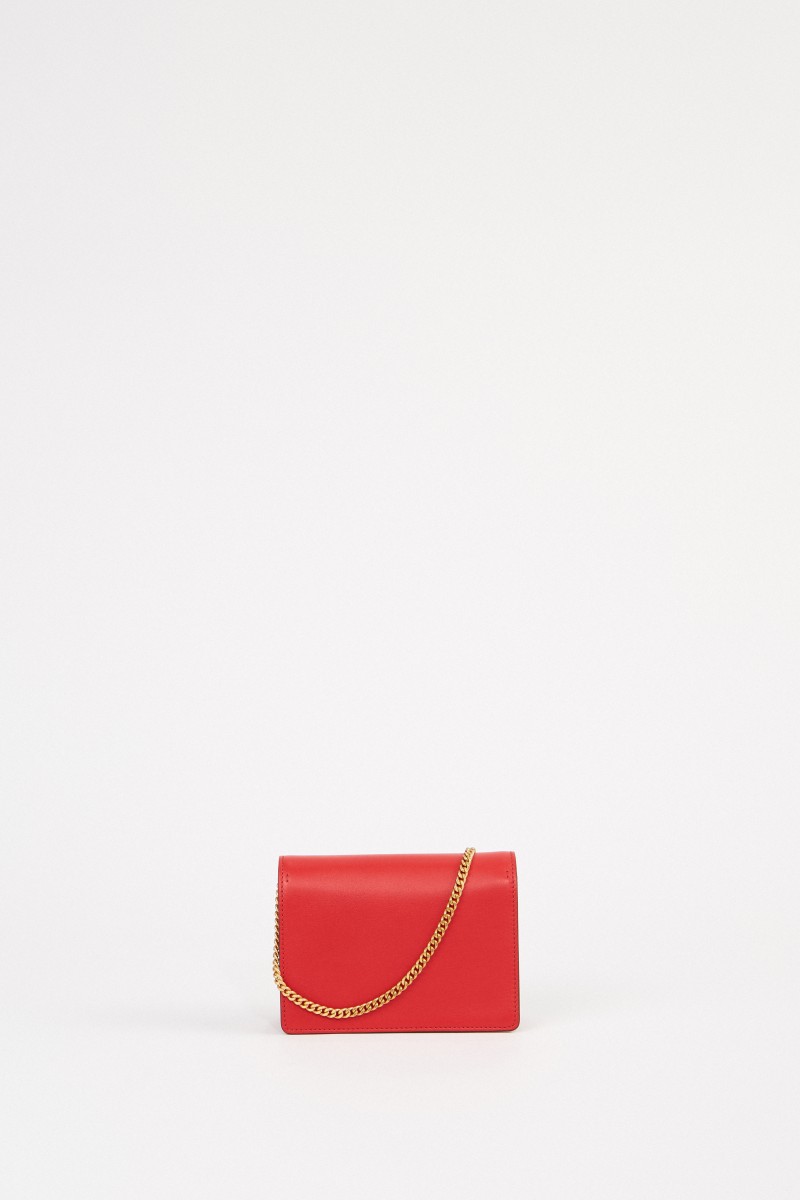Valentino Pochette VRING mit Kettenriemen Rot