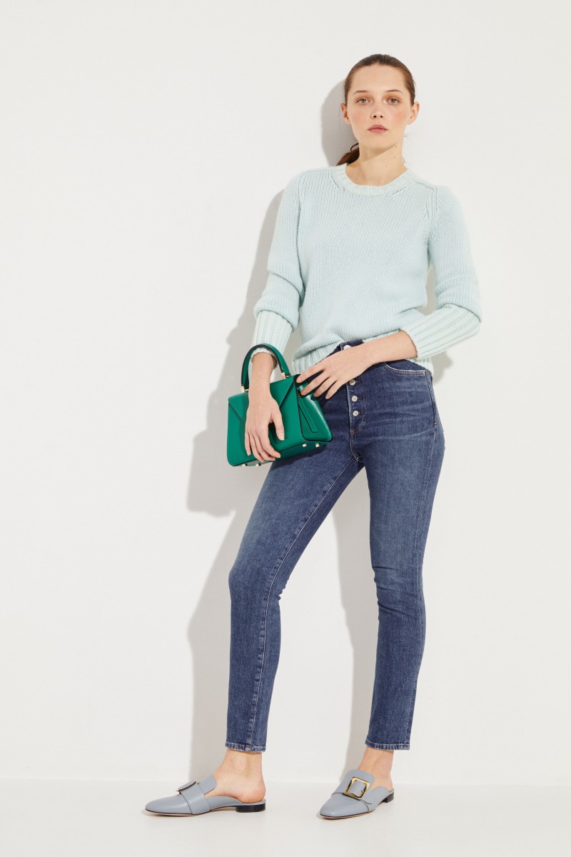 Cashmere-Pullover 'Mariella' Grün