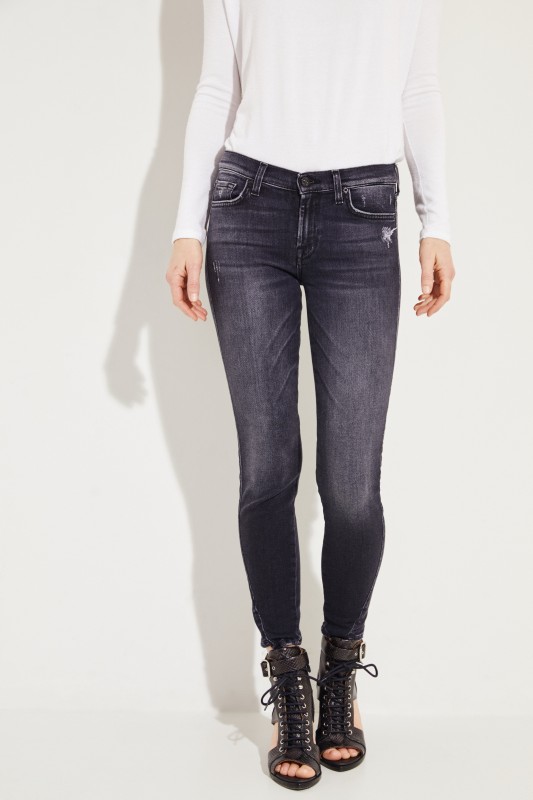 Skinny Jeans 'The Skinny Crop' Anthrazit