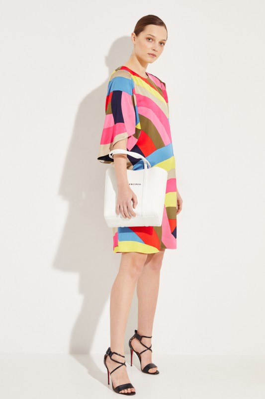 Kleid mit Ärmel-Detail Multi