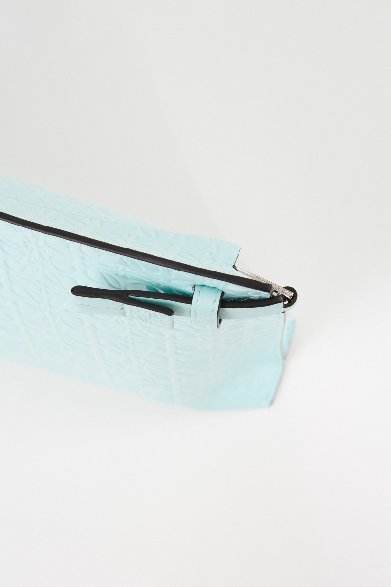 Loewe Clutch 'Pouch Repeat'' mit Logo Mint