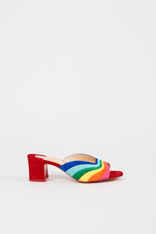 Christian Louboutin Leder-Mule 'Degradouce 5' Multi