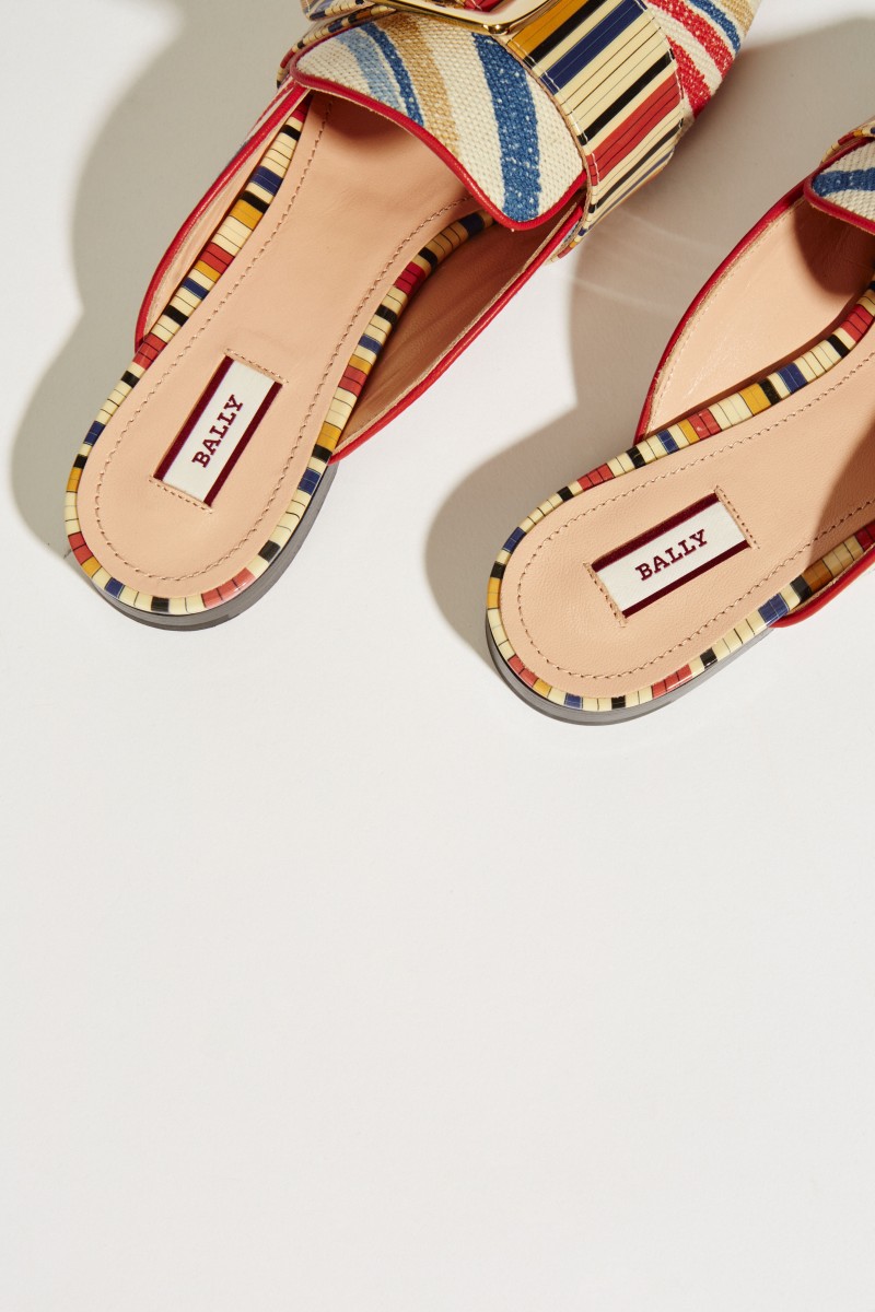Leder-Mule 'Janesse' Multi