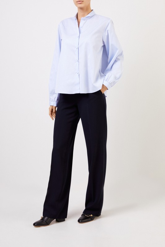 Cambio Bügelfaltenhose 'May' Marineblau