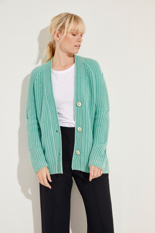 Cashmere Cardigan 'Maggie' Mint